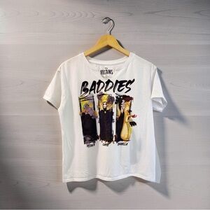 Disney, Villains Graphic Tee, Women's, Large, Notch Neck, White